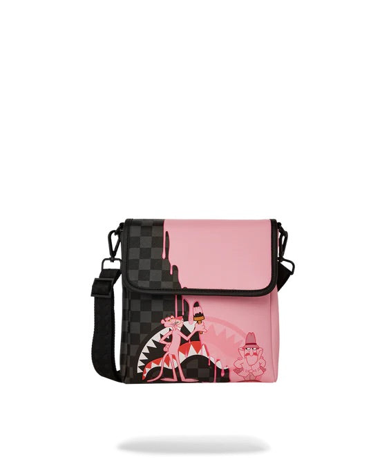 SPRAYGROUND PINK PANTHER PINK PAINTER MESSENGER SLING BAG