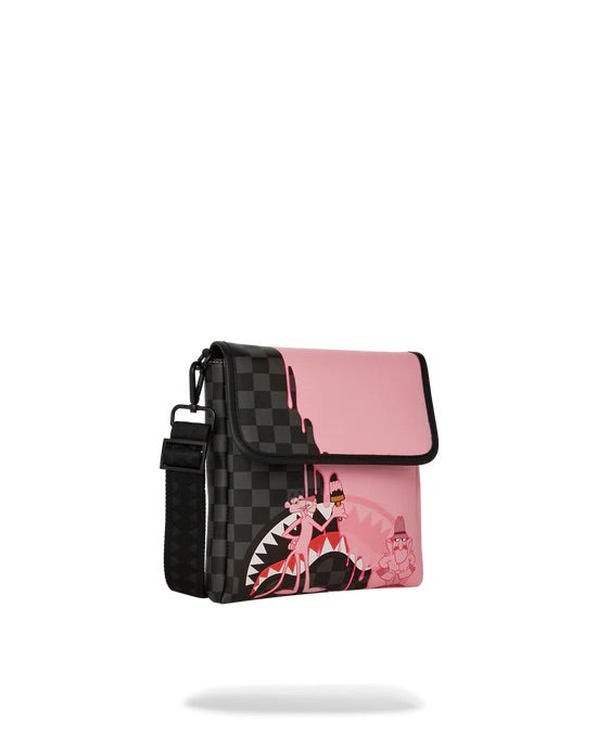 SPRAYGROUND PINK PANTHER PINK PAINTER MESSENGER SLING BAG