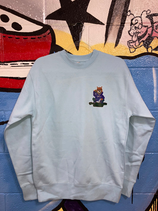 GMCW “Ghetto World Bear” Legend Blue Crewneck