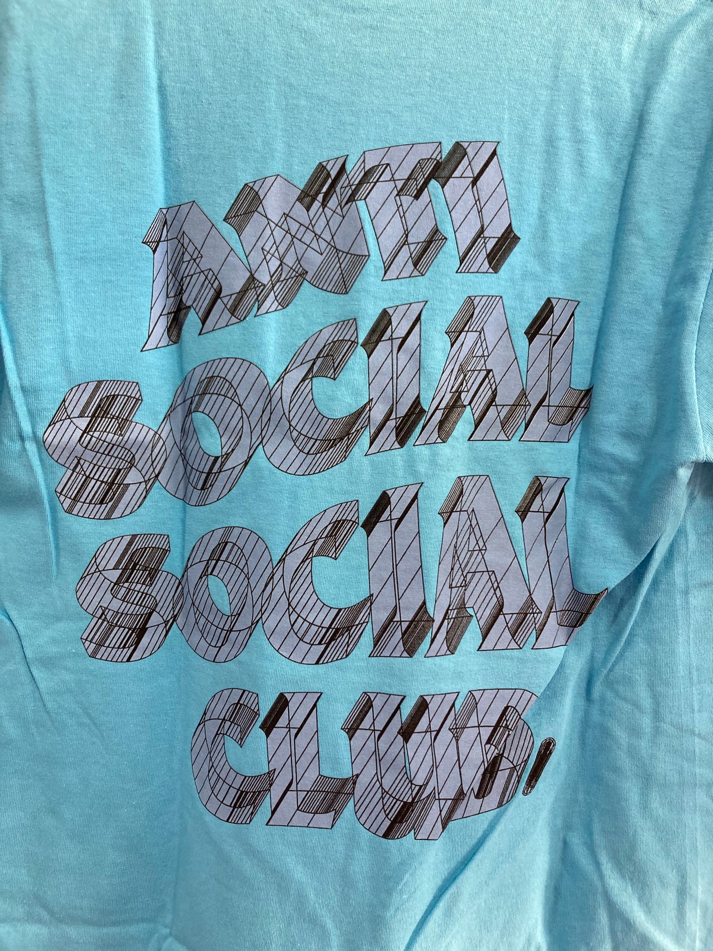 Anti Social Social Club How Deep Tee ‘Aquatic Blue’